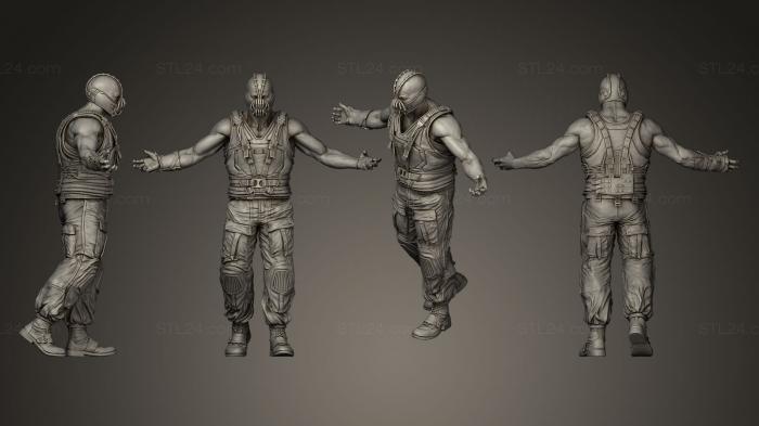 Figurines heroes, monsters and demons (Bane_2, STKM_0123) 3D models for cnc